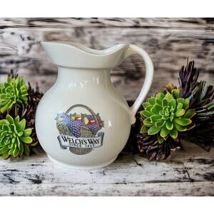 Vintage Welch's Way Grape Juice Pitcher McCoy Cottage Collectible